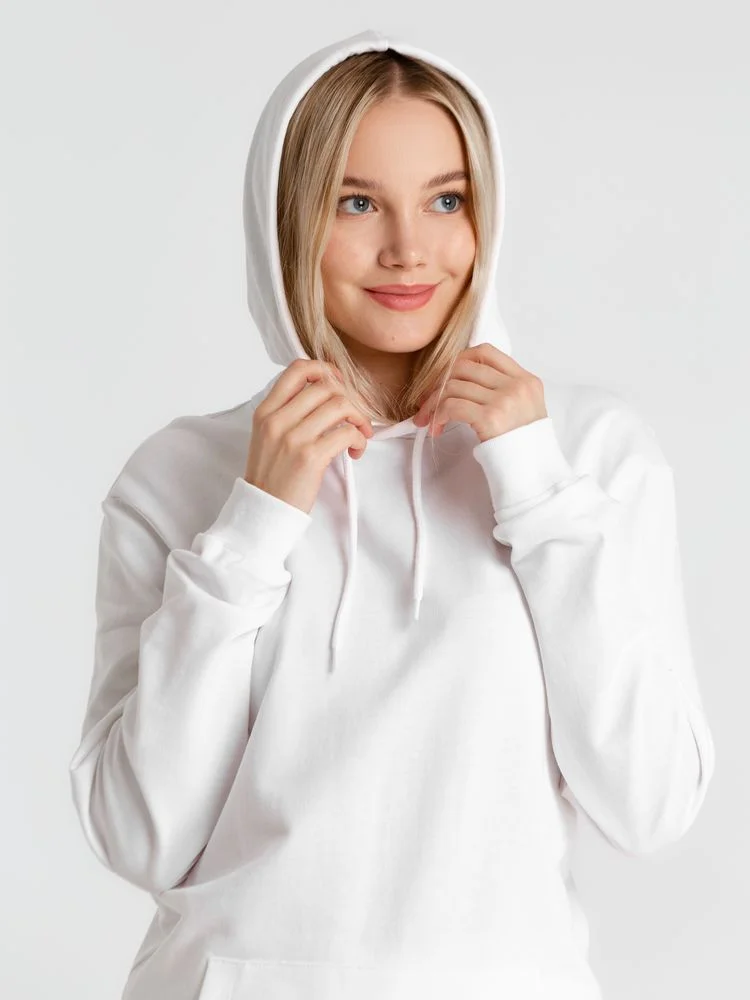 Толстовка с капюшоном унисекс Hoodie белая размер S - фото 11