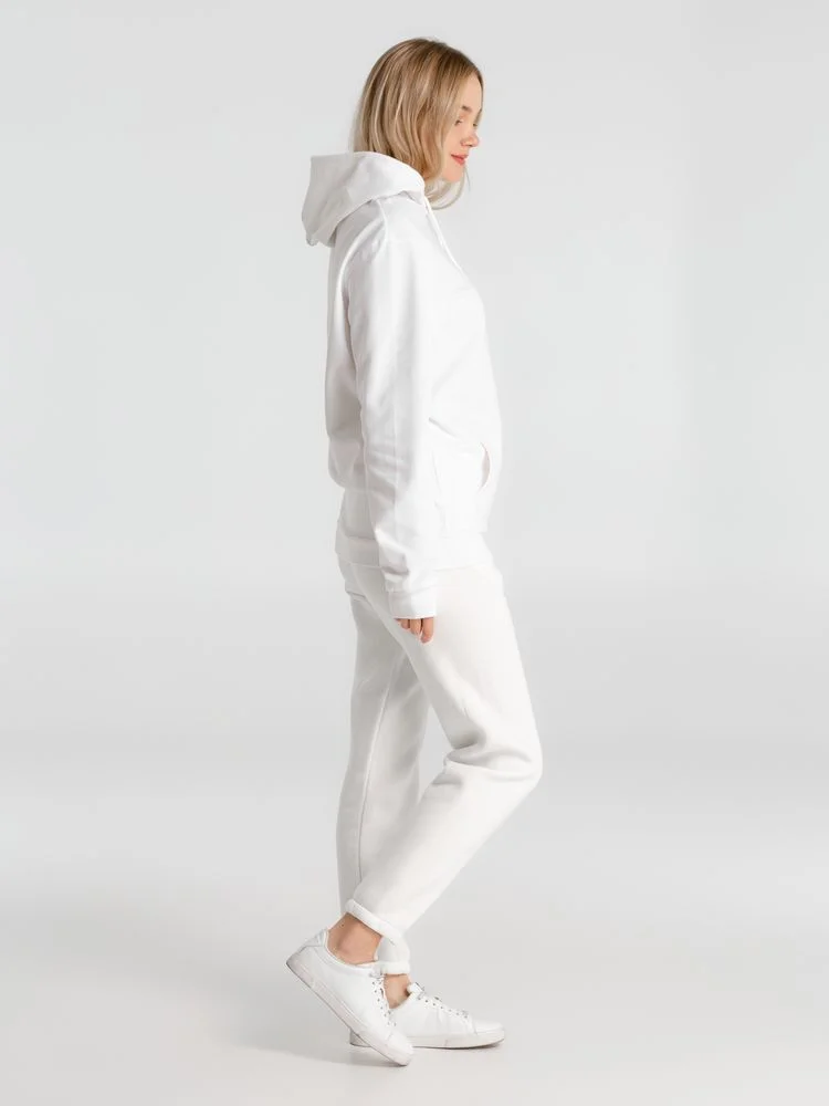 Толстовка с капюшоном унисекс Hoodie белая размер XL - фото 13