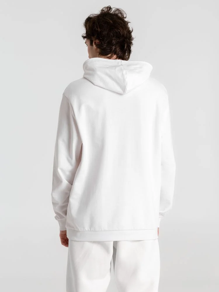Толстовка с капюшоном унисекс Hoodie белая размер XL - фото 7