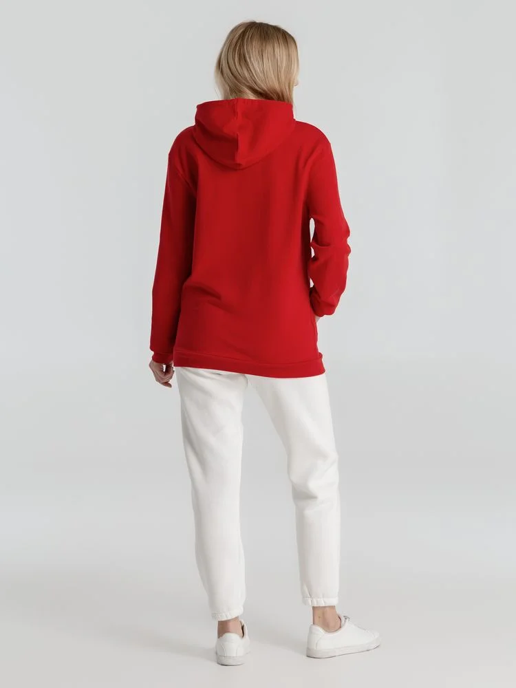 Толстовка с капюшоном унисекс Hoodie красная размер XS - фото 15