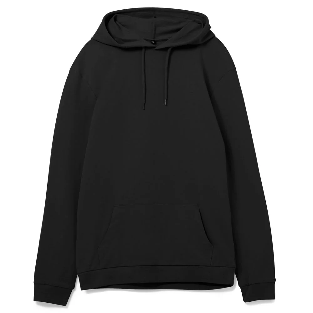 Толстовка с капюшоном унисекс Hoodie черная размер 4XL - фото 1