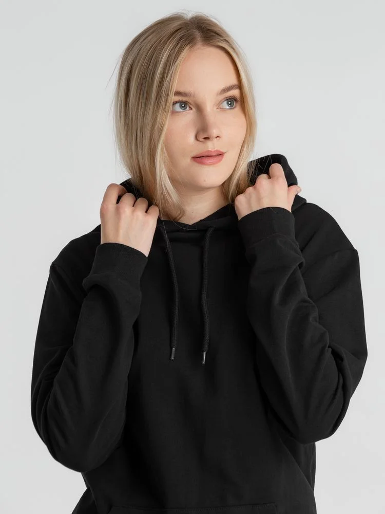 Толстовка с капюшоном унисекс Hoodie черная размер 4XL - фото 10