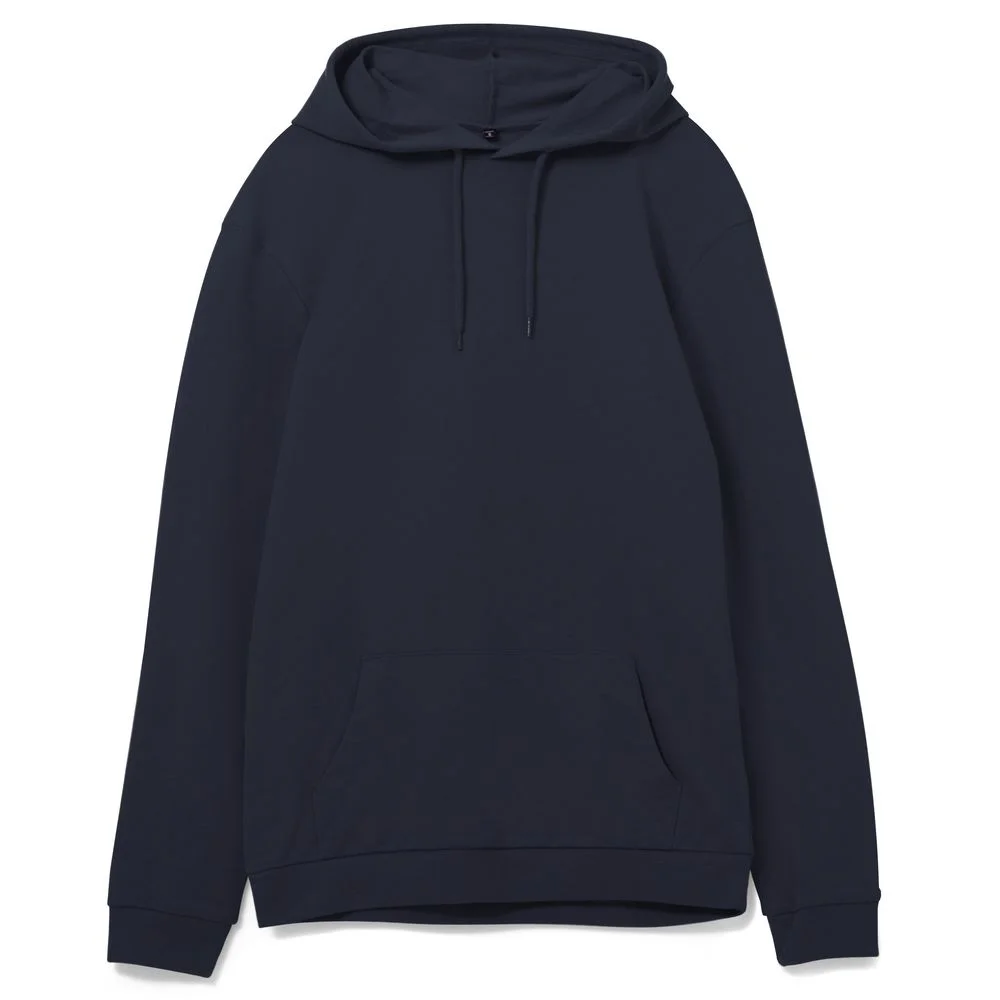 Толстовка с капюшоном унисекс Hoodie темно-синяя размер S - фото 1