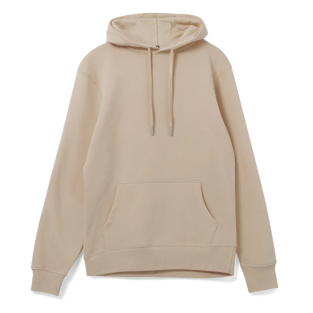 Толстовка с капюшоном унисекс Hoodie бежевая размер XS - фото 1