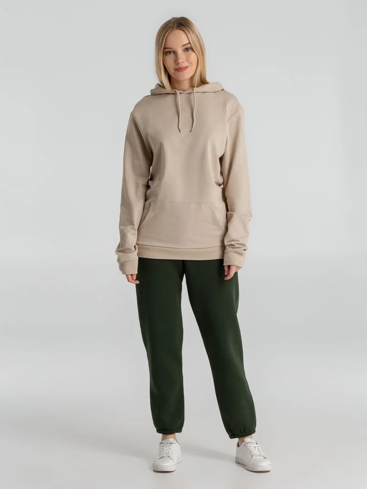 Толстовка с капюшоном унисекс Hoodie бежевая размер XS - фото 11