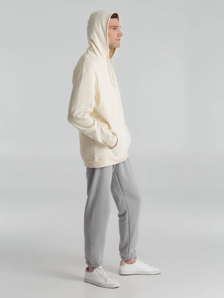 Толстовка с капюшоном унисекс Hoodie светло-желтая размер XS - фото 12