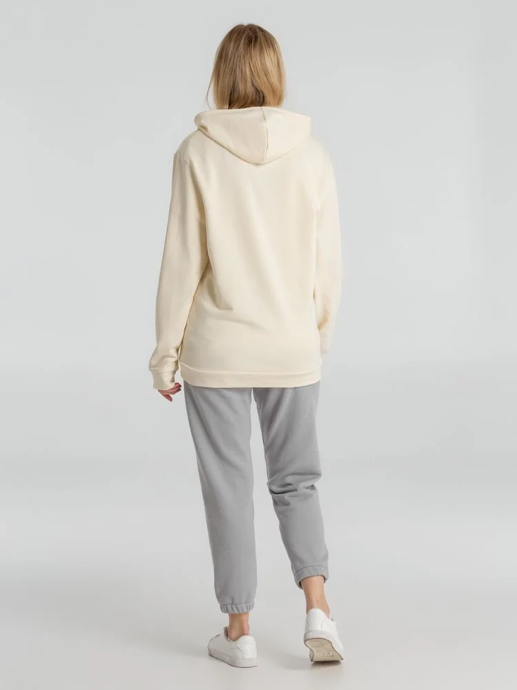 Толстовка с капюшоном унисекс Hoodie светло-желтая размер S - фото 9