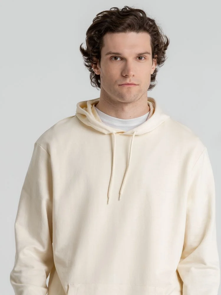 Толстовка с капюшоном унисекс Hoodie светло-желтая размер 3XL - фото 10