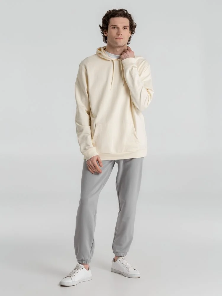 Толстовка с капюшоном унисекс Hoodie светло-желтая размер 3XL - фото 11