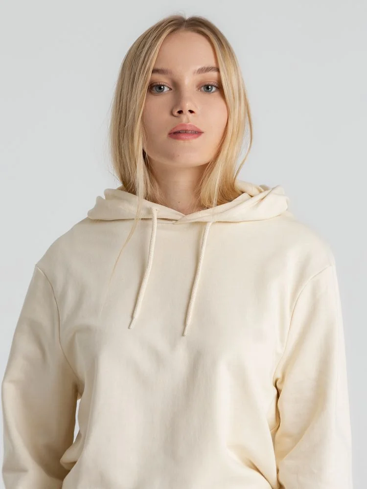 Толстовка с капюшоном унисекс Hoodie светло-желтая размер 3XL - фото 6