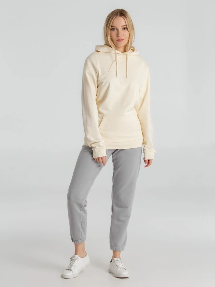 Толстовка с капюшоном унисекс Hoodie светло-желтая размер 3XL - фото 7