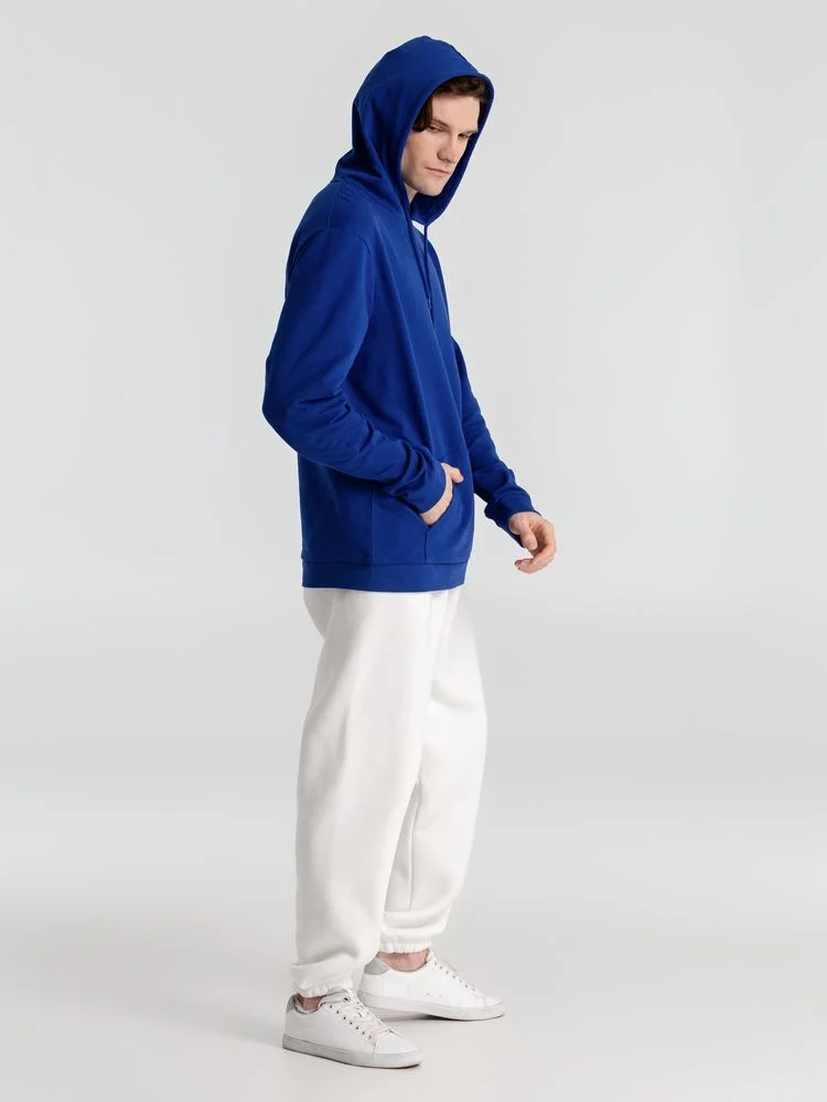 Толстовка с капюшоном унисекс Hoodie ярко-синяя размер XS - фото 14