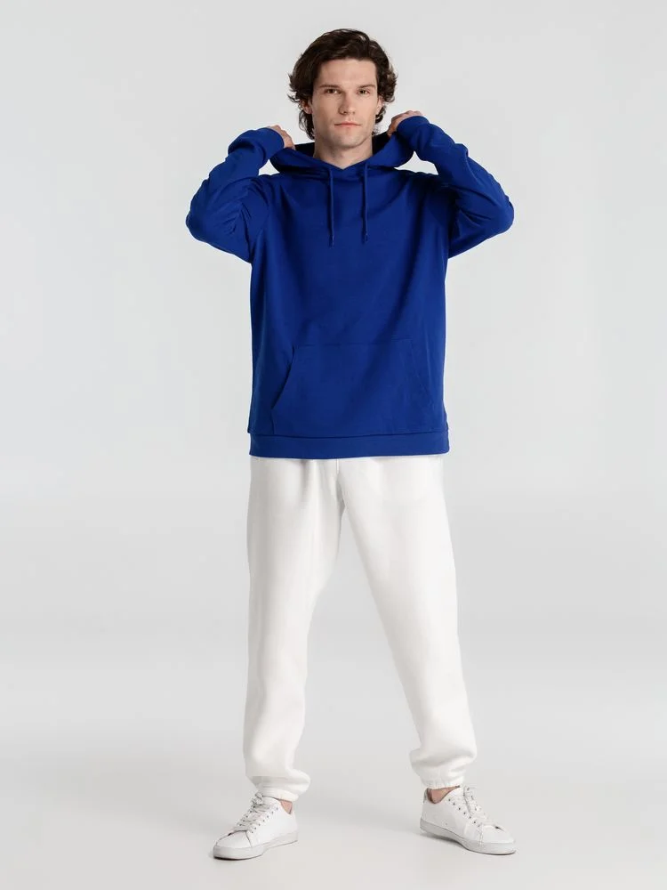 Толстовка с капюшоном унисекс Hoodie ярко-синяя размер 3XL - фото 13
