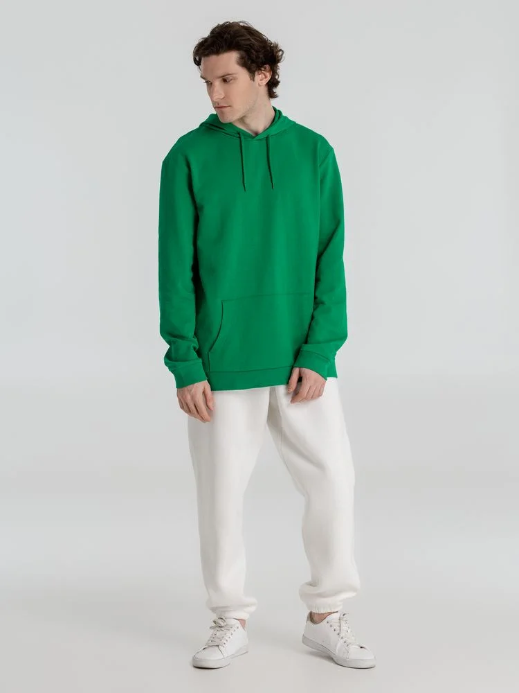 Толстовка с капюшоном унисекс Hoodie зеленая размер XS - фото 11