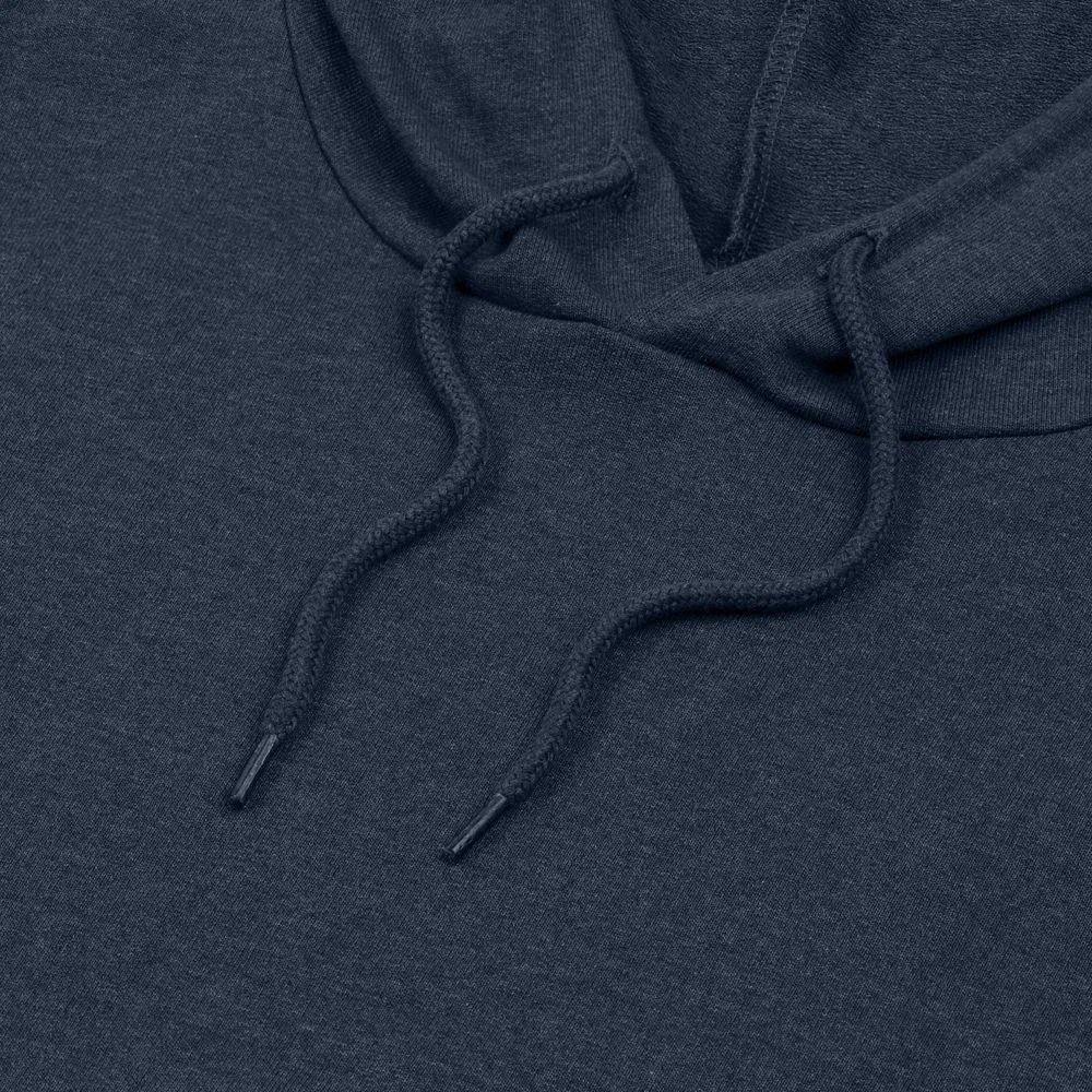 Толстовка с капюшоном унисекс Hoodie синий меланж размер XS - фото 3
