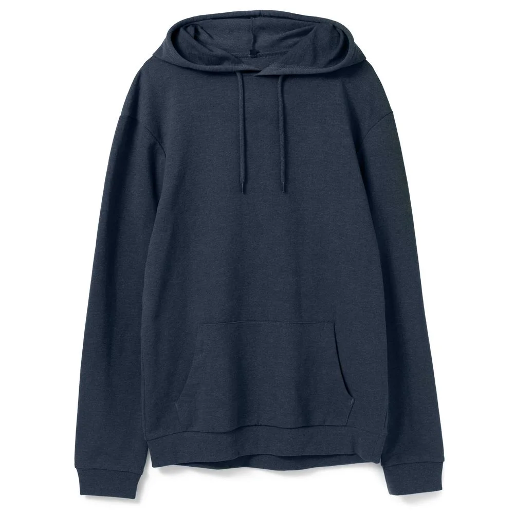 Толстовка с капюшоном унисекс Hoodie синий меланж размер S - фото 1