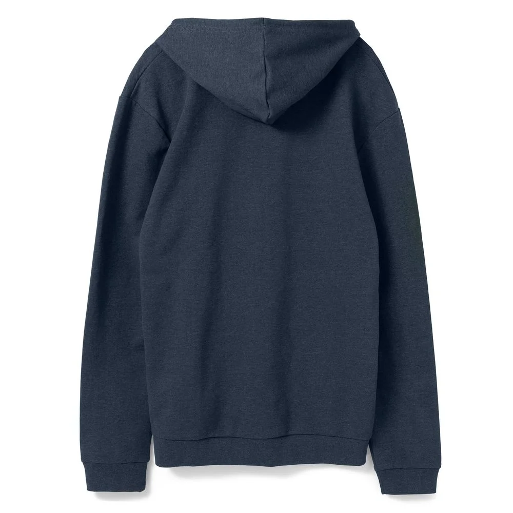 Толстовка с капюшоном унисекс Hoodie синий меланж размер 3XL - фото 2