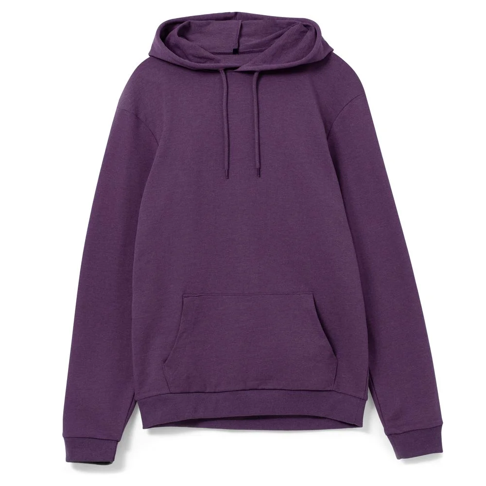 Толстовка с капюшоном унисекс Hoodie фиолетовый меланж размер XS - фото 1
