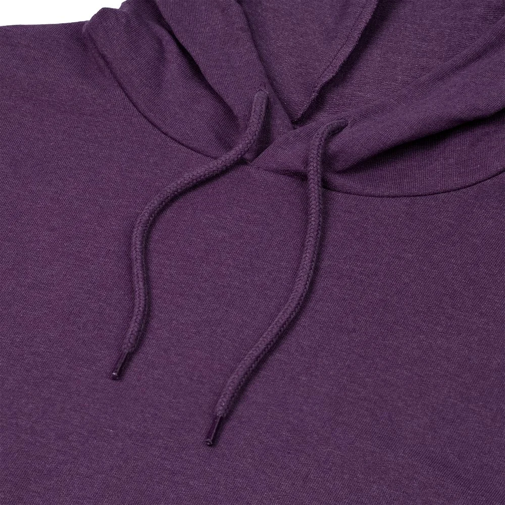 Толстовка с капюшоном унисекс Hoodie фиолетовый меланж размер S - фото 3