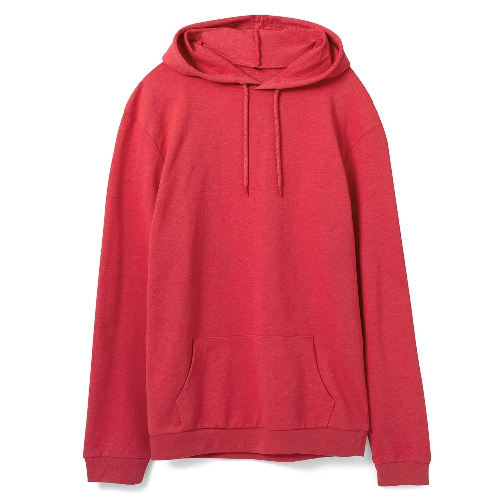 Толстовка с капюшоном унисекс Hoodie красный меланж размер XS - фото 1
