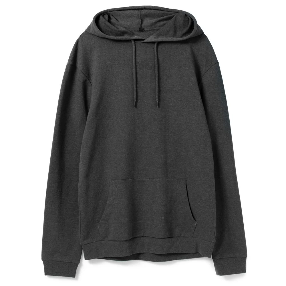 Толстовка с капюшоном унисекс Hoodie серый меланж антрацит размер XS антрацит серый меланж - фото 1