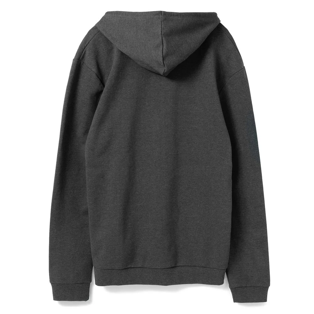 Толстовка с капюшоном унисекс Hoodie серый меланж антрацит размер XS антрацит серый меланж - фото 2