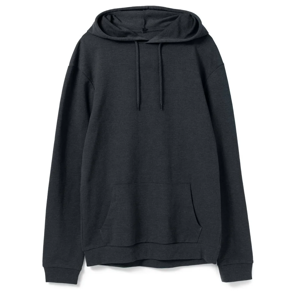 Толстовка с капюшоном унисекс Hoodie темно-серая размер XS - фото 1