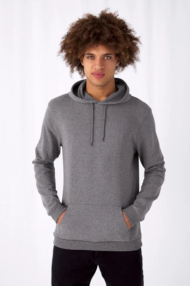 Толстовка с капюшоном унисекс Hoodie темно-серая размер S - фото 6
