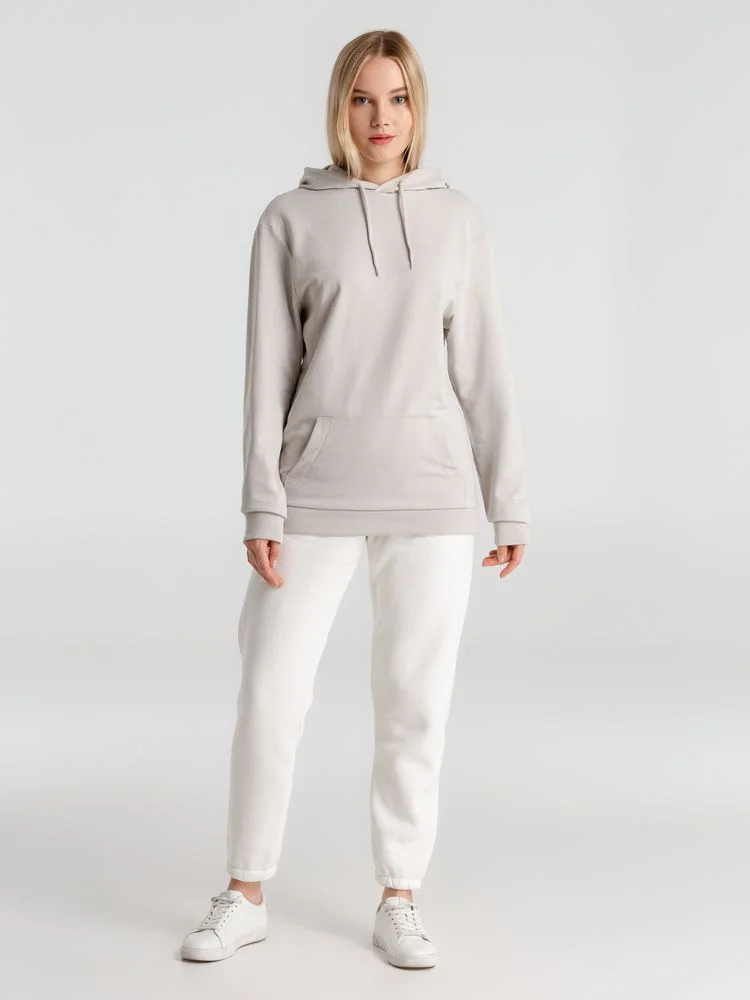 Толстовка с капюшоном унисекс Hoodie дымчато-серая размер S - фото 13