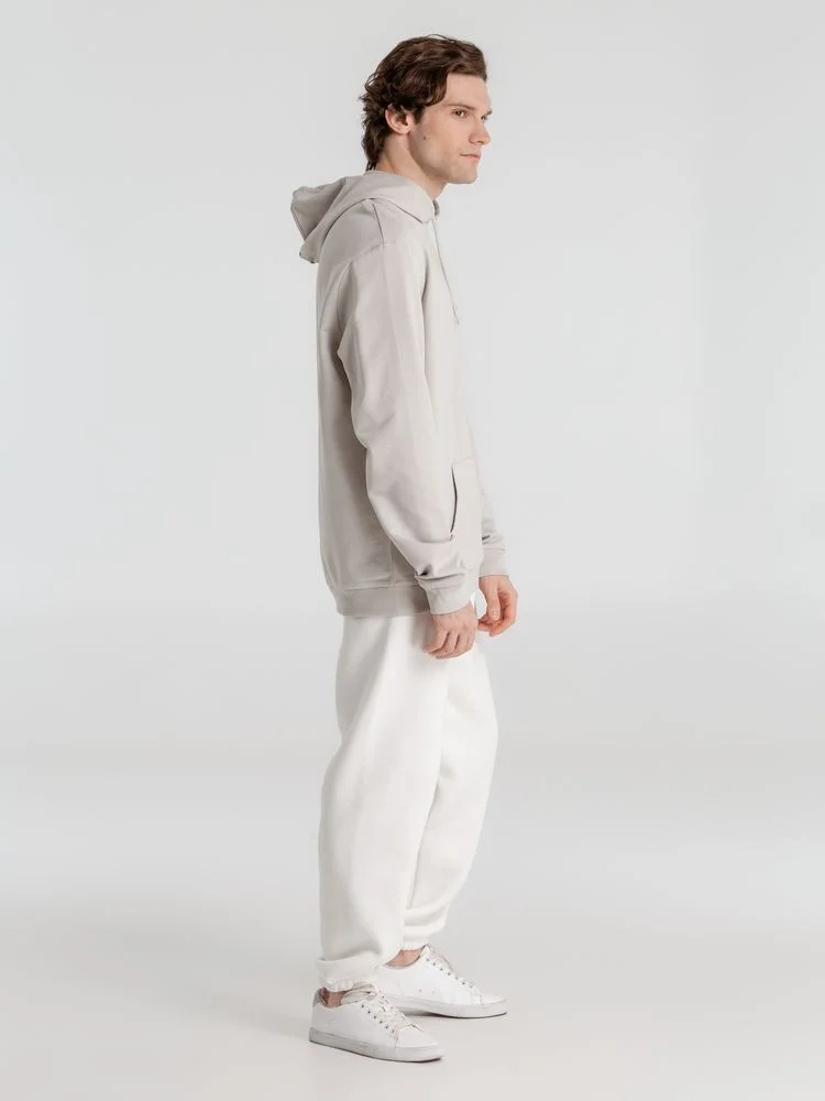 Толстовка с капюшоном унисекс Hoodie дымчато-серая размер S - фото 9