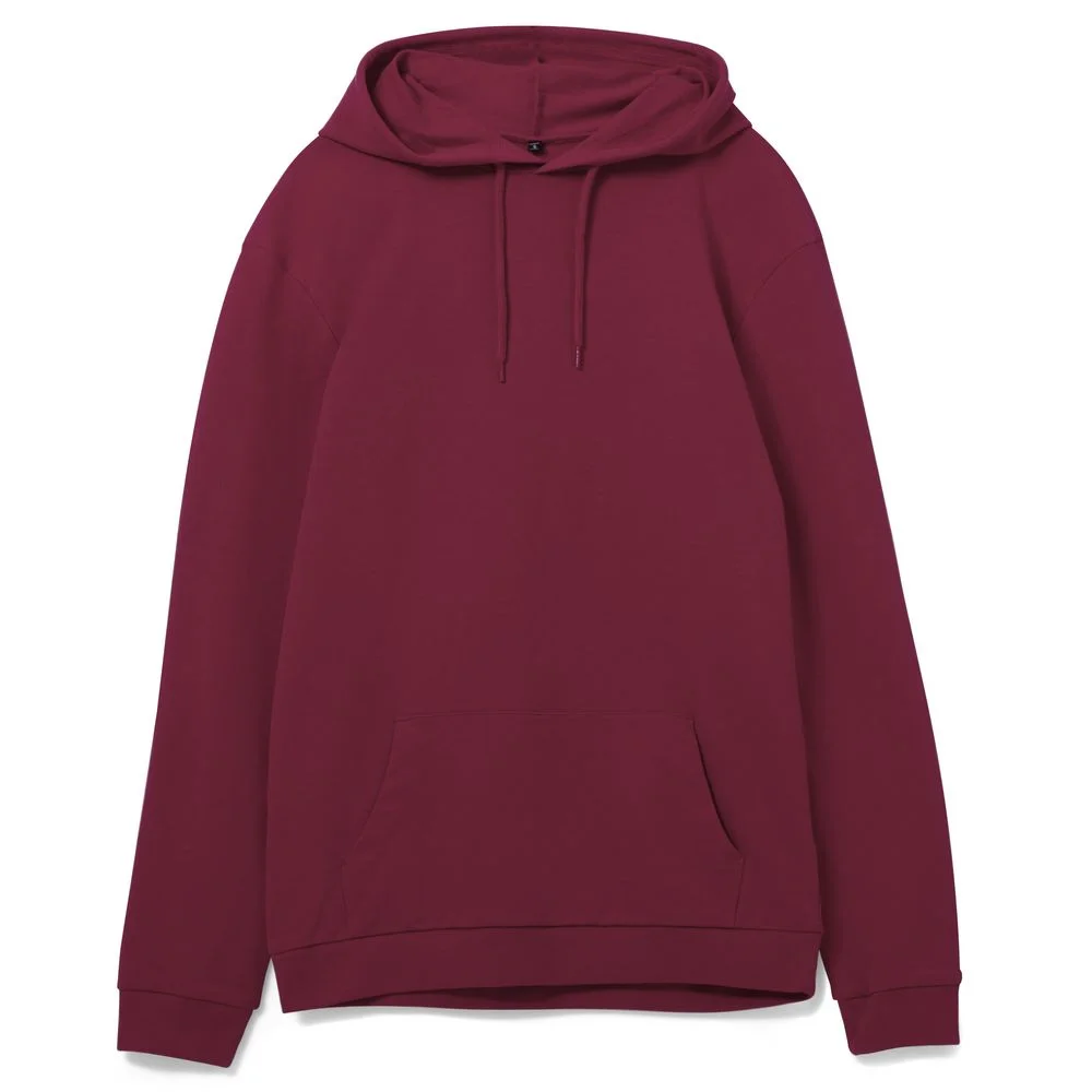 Толстовка с капюшоном унисекс Hoodie бордовая размер XS - фото 1