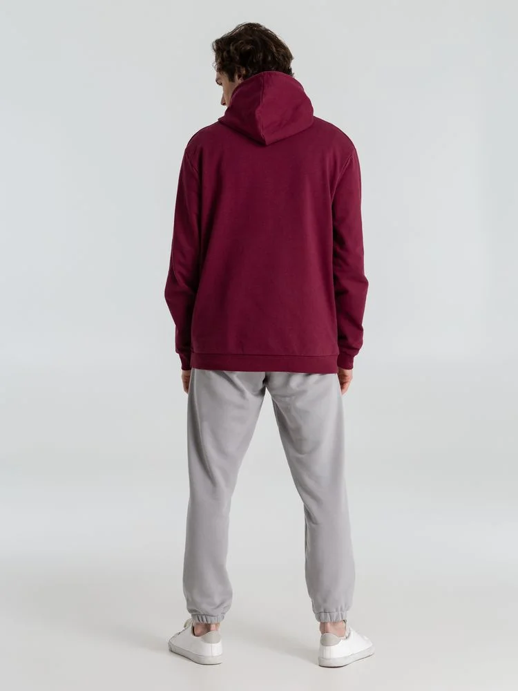 Толстовка с капюшоном унисекс Hoodie бордовая размер XS - фото 15