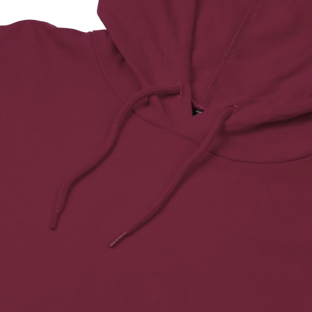 Толстовка с капюшоном унисекс Hoodie бордовая размер XS - фото 3
