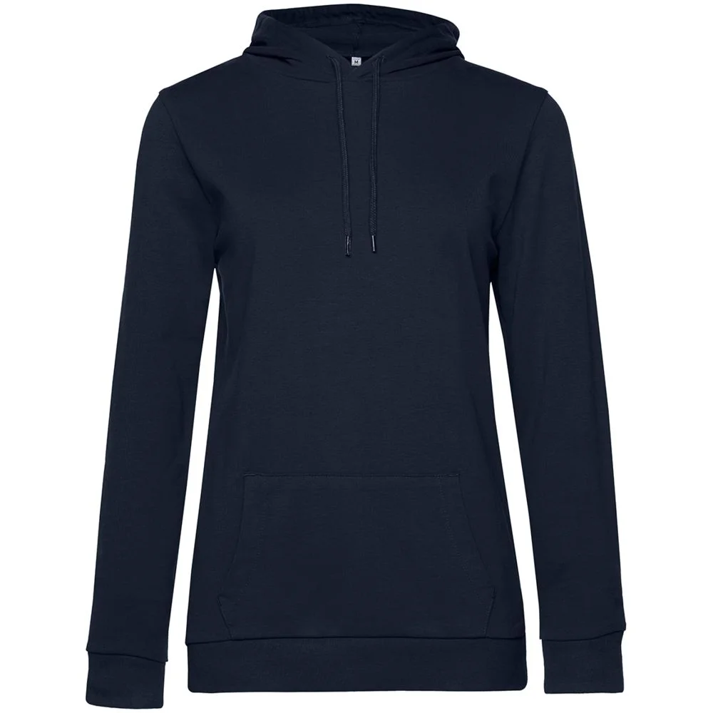 Толстовка с капюшоном женская Hoodie темно-синяя размер XXL - фото 1