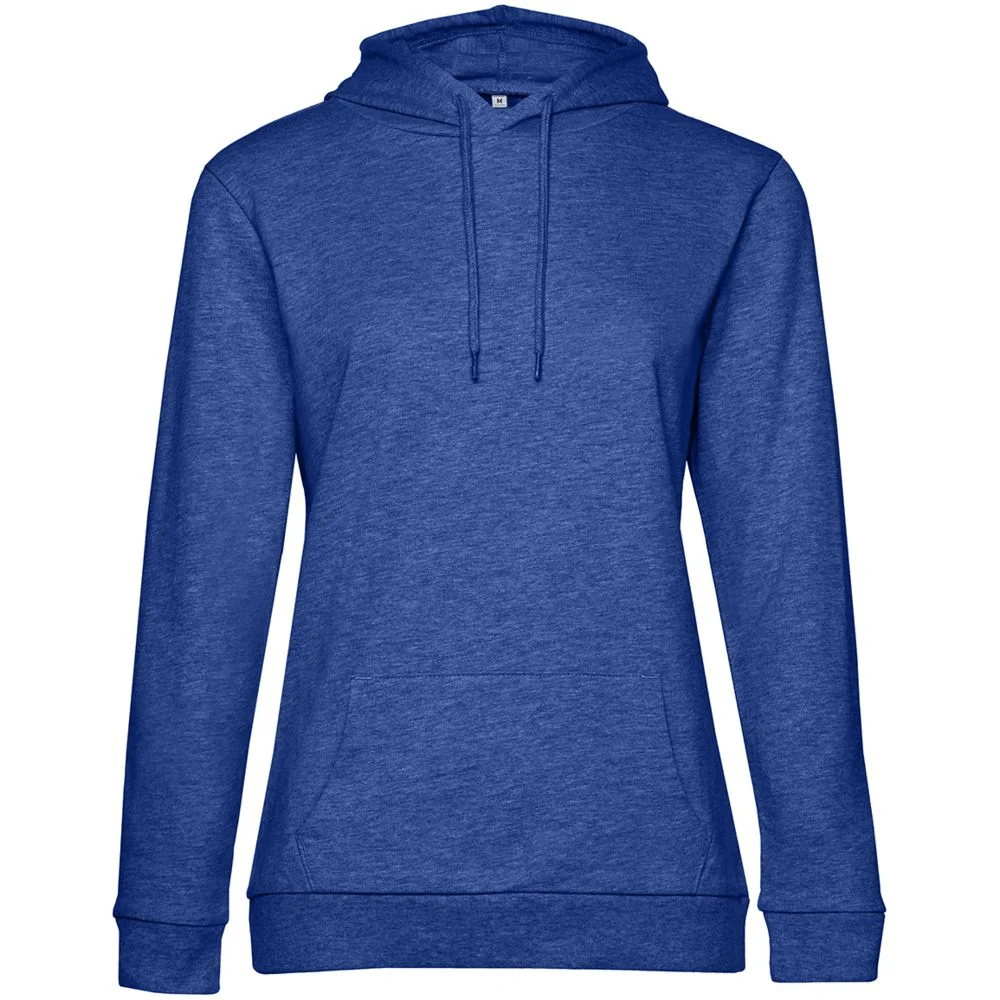 Толстовка с капюшоном женская Hoodie ярко-синий меланж размер XS