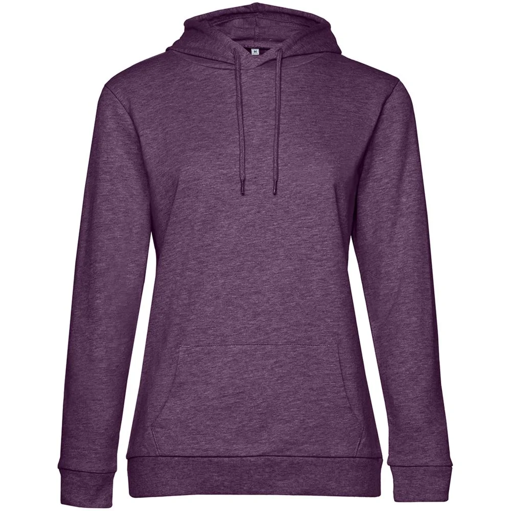 Толстовка с капюшоном женская Hoodie фиолетовый меланж размер S - фото 1