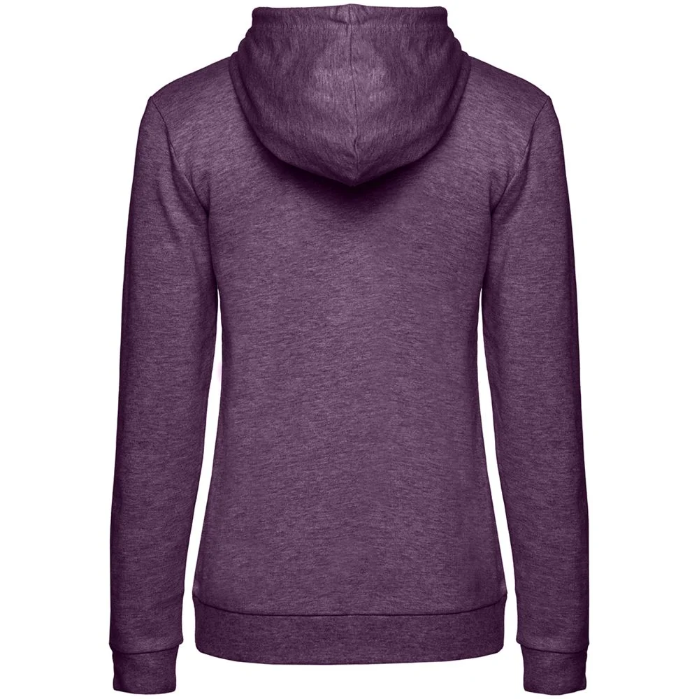 Толстовка с капюшоном женская Hoodie фиолетовый меланж размер S - фото 2