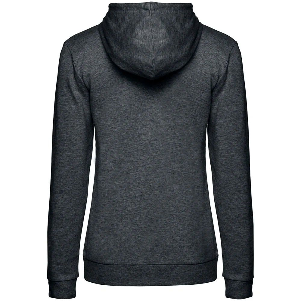 Толстовка с капюшоном женская Hoodie серый меланж антрацит размер M антрацит серый меланж - фото 2