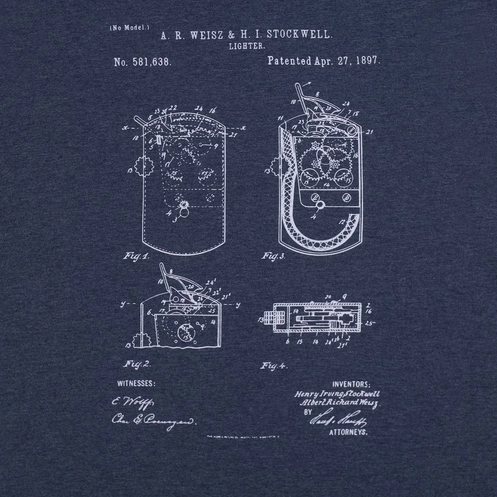 Футболка приталенная Old Patents. Lighter синий меланж размер S - фото 3