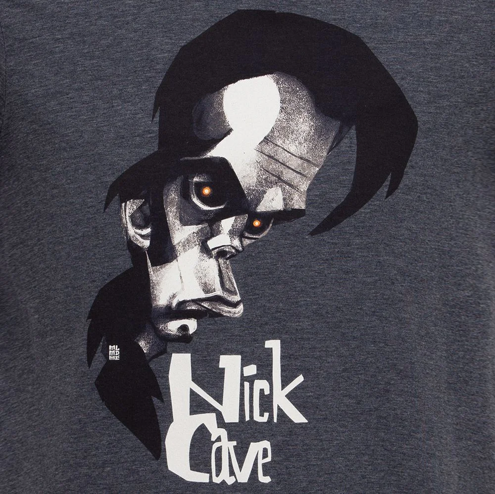 Футболка Меламед. Nick Cave темно-синий меланж размер S - фото 3