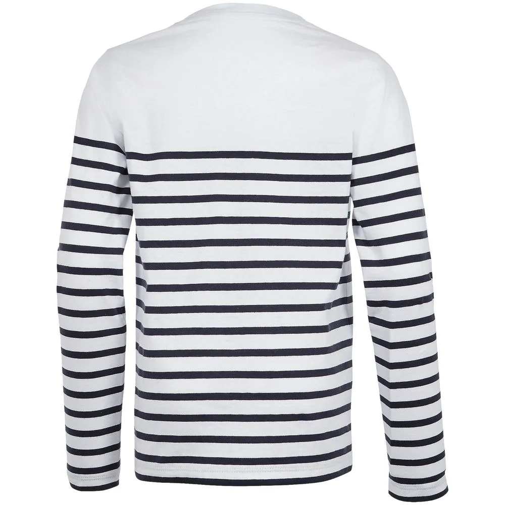 Футболка детская с длинным рукавом Matelot LSL Kids белая с темно-синим на рост 142-152 см 12 лет - фото 2