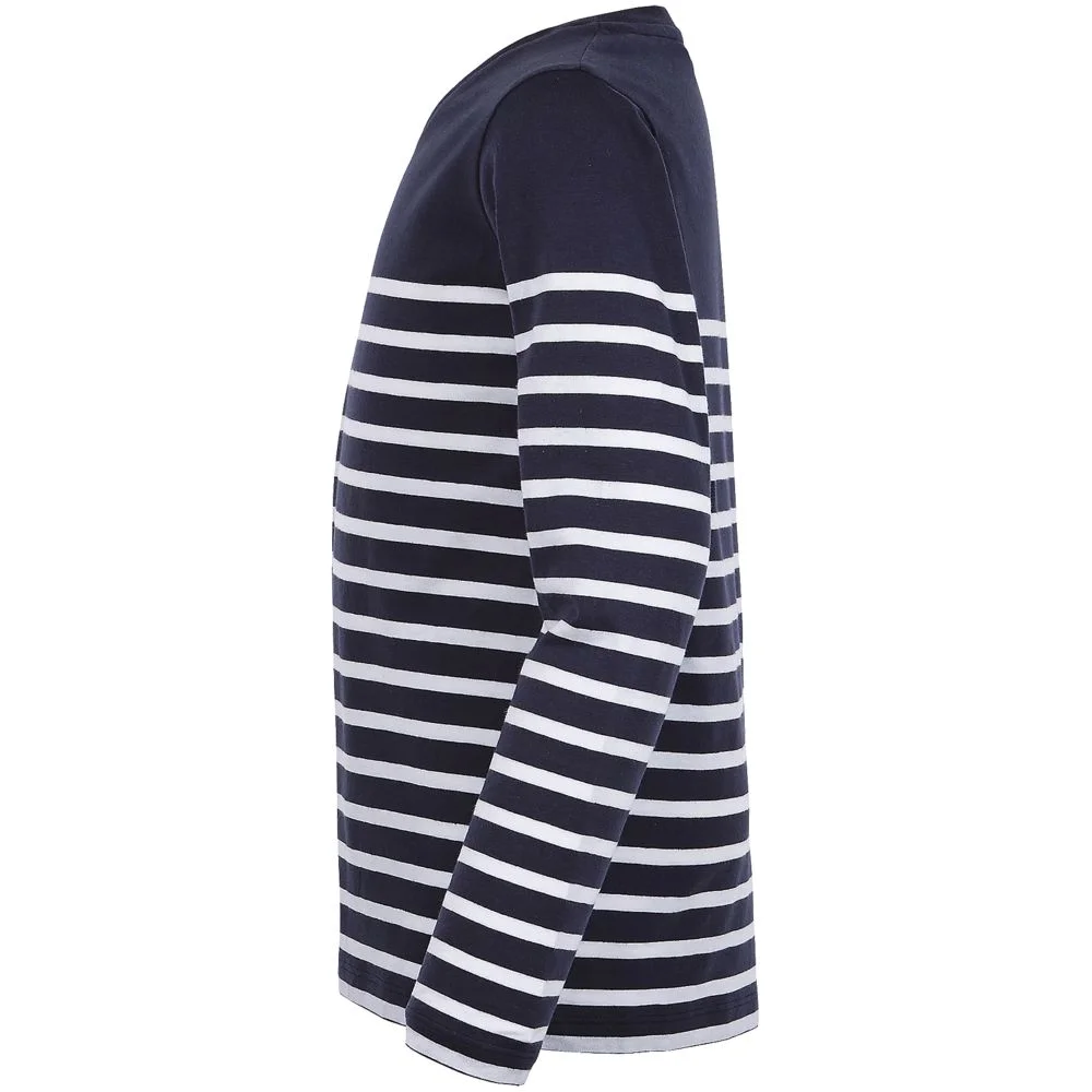 Футболка детская с длинным рукавом Matelot LSL Kids, темно-синяя с белым, на рост 96-104 см (4 года) - фото 3