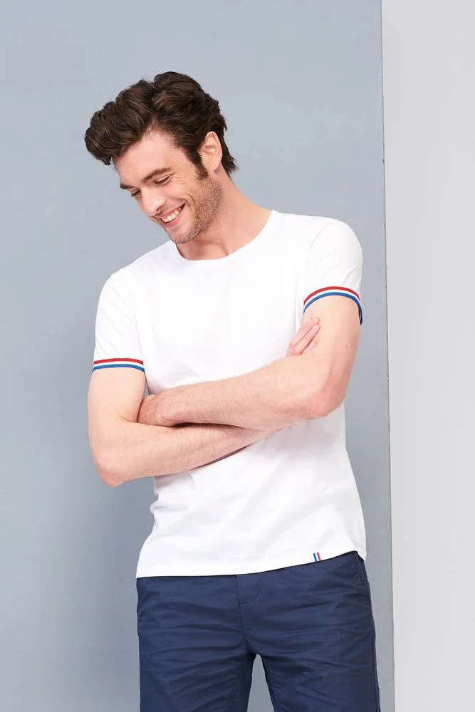 Футболка мужская Rainbow Men, темно-синяя с ярко-синим, размер S - фото 4