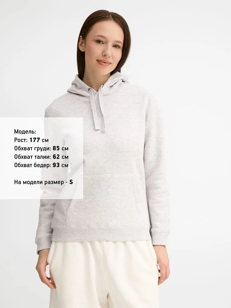 Толстовка женская Spencer Women светло-серый меланж размер XL - фото 5