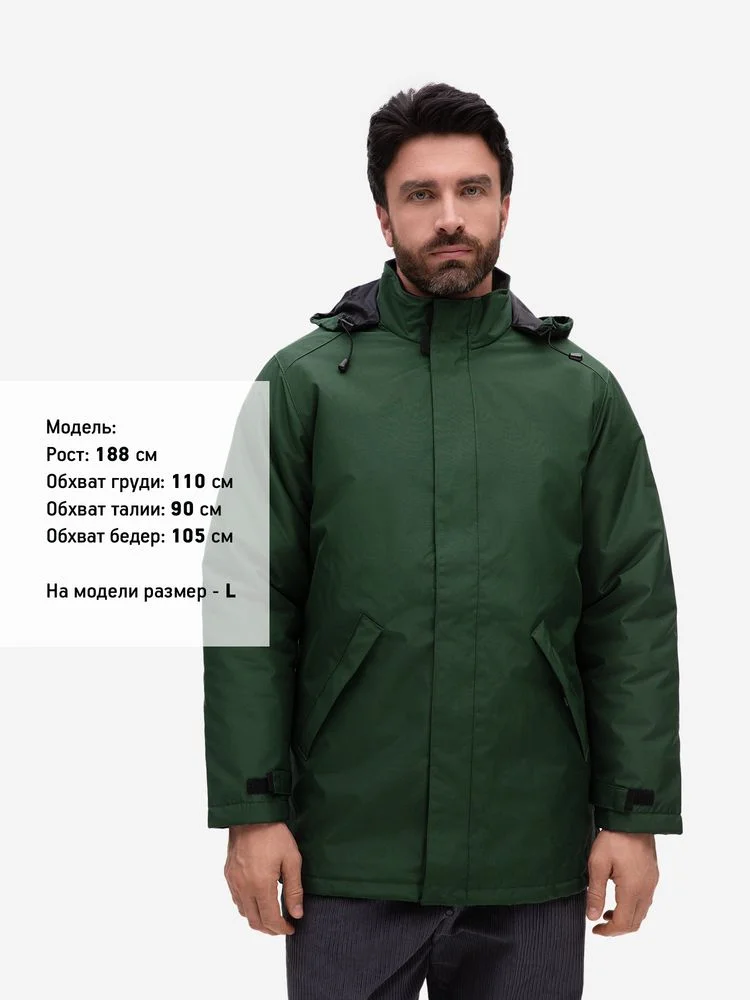 Куртка на стеганой подкладке Robyn, темно-зеленая, размер XS - фото 5