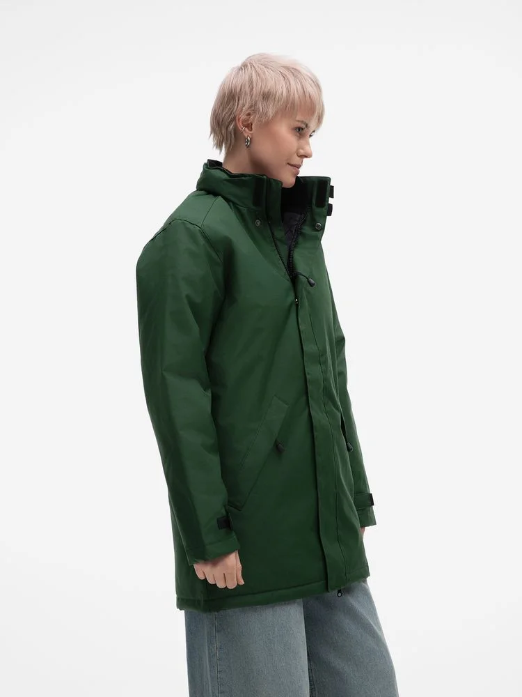 Куртка на стеганой подкладке Robyn темно-зеленая размер 3XL - фото 11