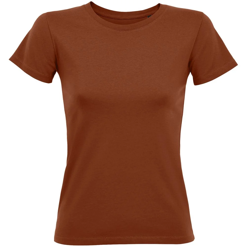Футболка женская Regent Fit Women коричневая терракотовая размер XL - фото 1