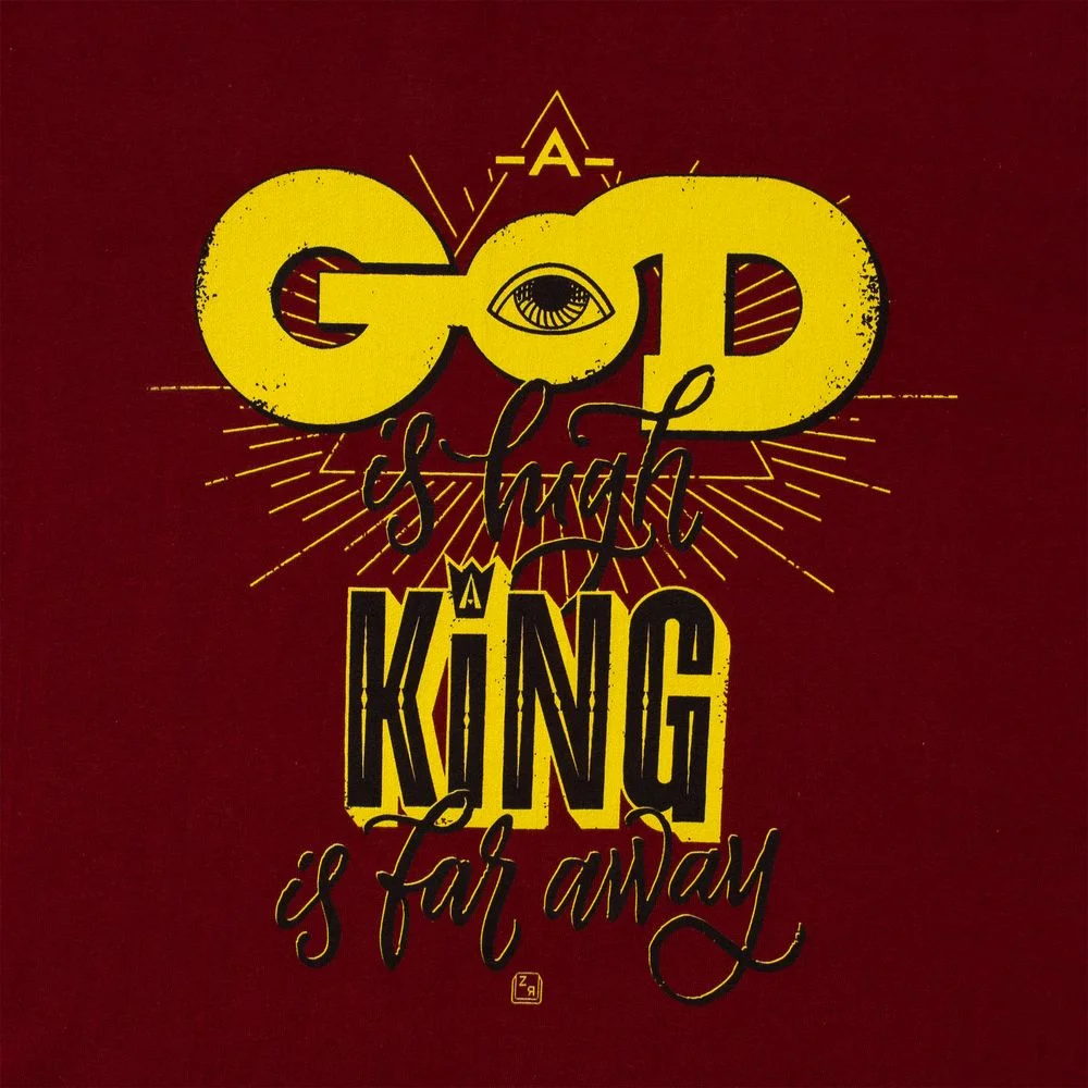 Футболка A God is High гранатово-красная размер L гранатовый - фото 4
