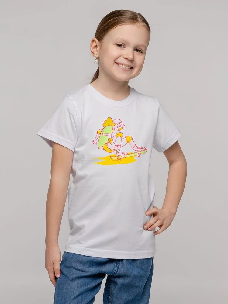 Футболка детская Skateboard белая 10 лет - фото 3
