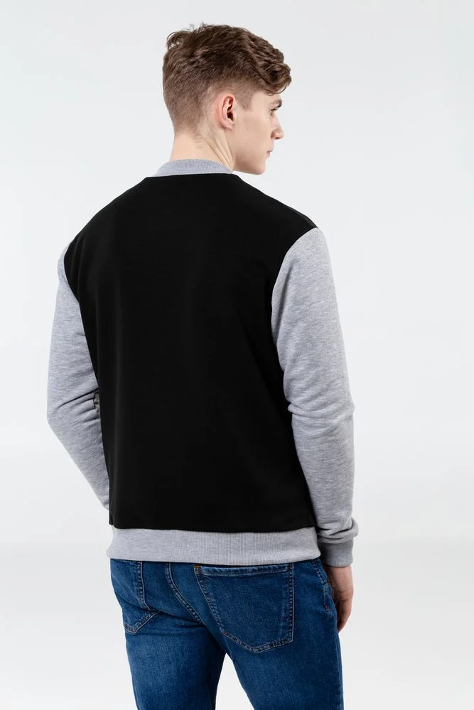 Бомбер College темно-синий размер S - фото 6